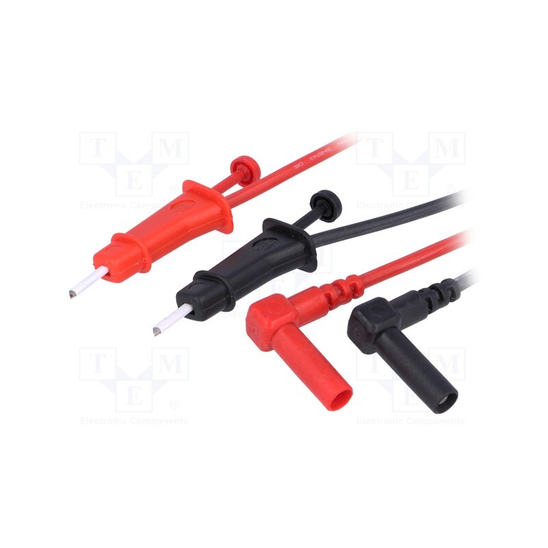 1 set x PARROT INVENT - PCM W2 - Test leads, Urated: 300V, Len: 1m, test leads x2, red and black