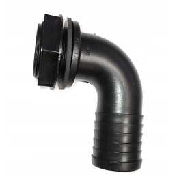 Angled screw-on grommet connector 1 1 4 x 40m, culvert to the tank