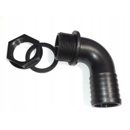 Angled screw-on grommet connector 1 1 4 x 40m, culvert to the tank