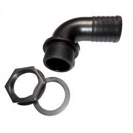 Angled screw-on grommet connector 1 1 4 x 40m, culvert to the tank