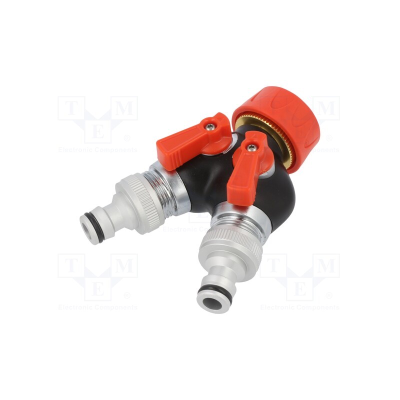 1 pcs x YATO - YT-9941 - Garden valve, ABS,aluminium, double, 3/4'