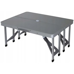 Camping table bivouac with chairs limoux eurotrail