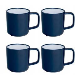 Kampa midnight mugs, 4 pcs, blue, non slip