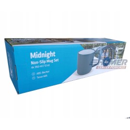 Kampa midnight mugs, 4 pcs, blue, non slip