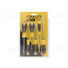 1 set x STANLEY - STHT0-60208 - Kit: screwdrivers, Phillips,slot, Essential, blister, 6pcs.
