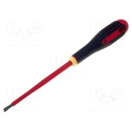 1 pcs x BAHCO - BE-8050S - Screwdriver, insulated, slot, 5,5x1,0mm, Blade length: 125mm