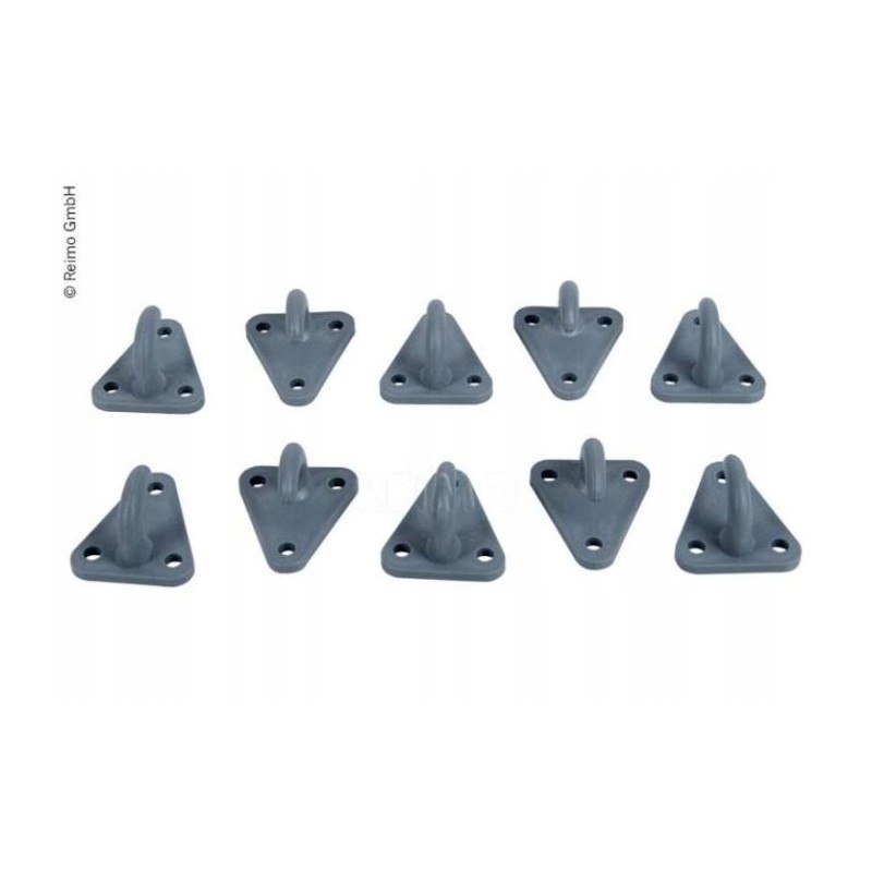 Triangular mounting hook 45 x 39 mm, 10 pcs