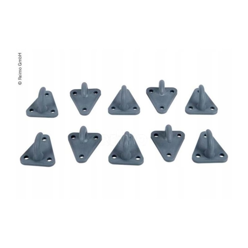 Triangular mounting hook 45 x 39 mm 10 pcs