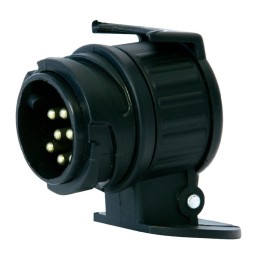 Trailer socket adapter, reduction 13-7, plastic