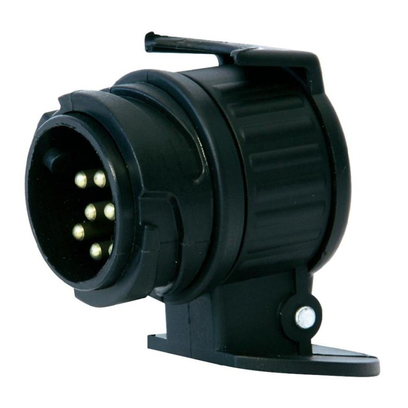 Trailer socket adapter, reduction 13-7, plastic