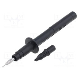 1 pcs x SCHu00dcTZINGER - SPS 2381 NI / SW - Probe tip, 5A, black, Socket size: 4mm, Plating: nickel plated