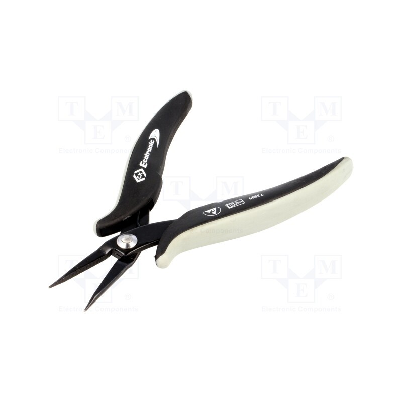 1 pcs x C.K - T3889 - Pliers, half-rounded nose, ESD, for gripping,for bending, 152mm
