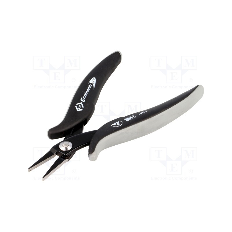 1 pcs x C.K - T3891 - Pliers, flat, ESD, for gripping,for bending, 145mm