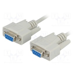 1 pcs x BQ CABLE - CAB-09GG/2 - Cable, D-Sub 9pin socket,both sides, Len: 2m, connection 1: 1