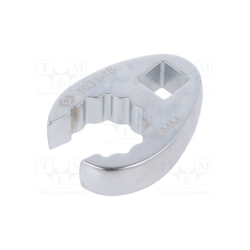 1 pcs x KING TONY - 1031-18R - Wrench, 12-angles,side,crowfoot,spanner,special, 18mm, L: 45.6mm