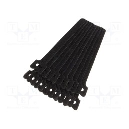 1 pcg x KSS WIRING - MGTR135 BK - Hook and loop fastener, L: 135mm, W: 12mm, black, 20pcs, Ømax: 33mm