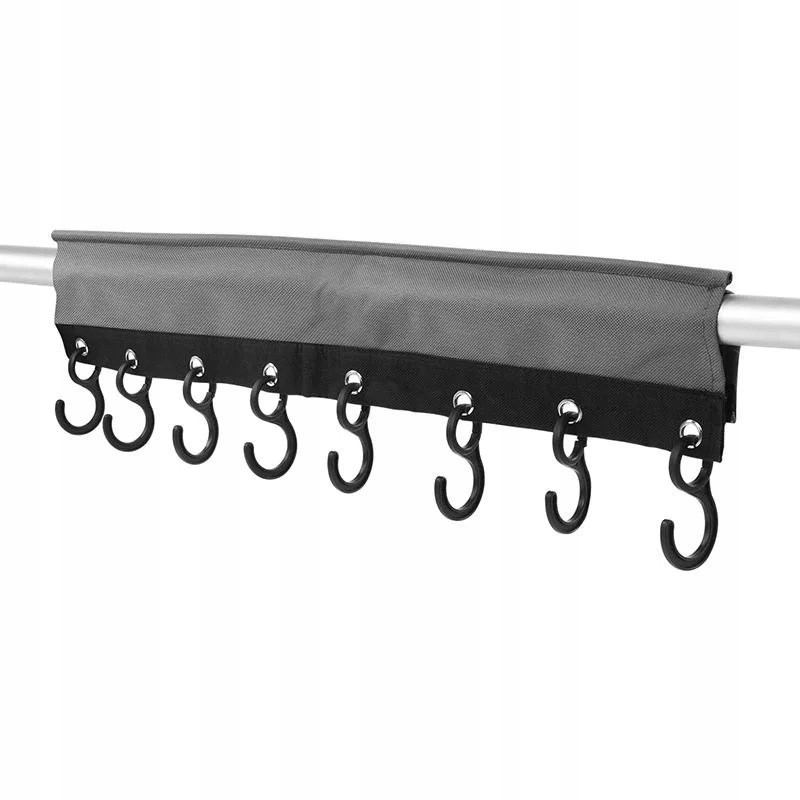 Clothes hanger with 8 hooks for the vestibule for a pipe