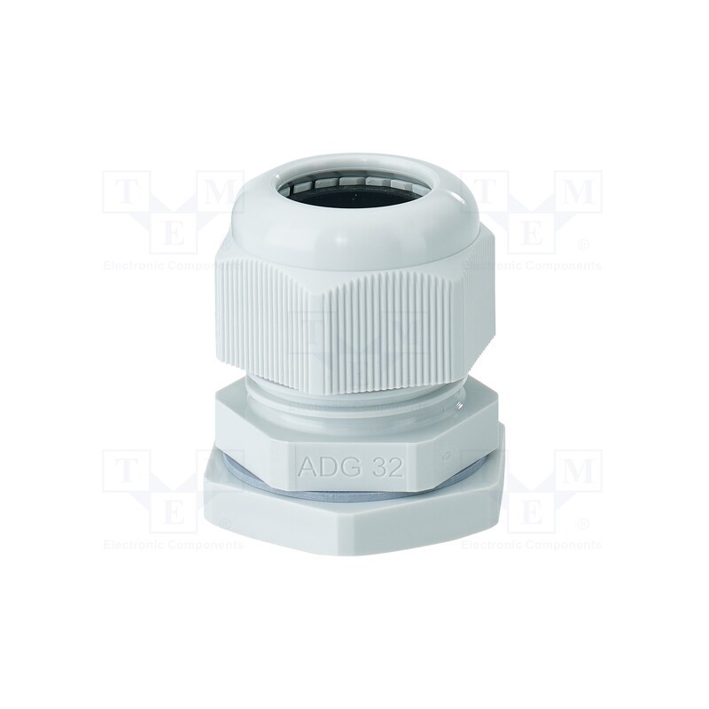 1 pcs x HENSEL - 36001080 - Cable gland, M32, 1.5, IP66, polyamide, light grey