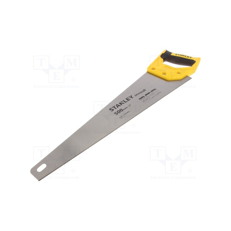 1 pcs x STANLEY - STHT20371-1 - Hacksaw, wood, 11teeth/inch, SHARPCUT™, 500mm