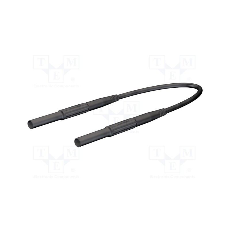 1 pcs x STu00c4UBLI - 66.9425-15021 - Test lead, 10A, banana plug 4mm,both sides, insulated, Len: 1.5m