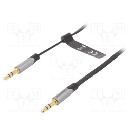 1 pcs x VENTION - BAPHI - Cable, Jack 3.5mm plug,both sides, 3m, Plating: gold-plated