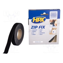 1 rol x HPX - Z2005L - Tape: hook and loop, W: 20mm, L: 5m, Thk: 2.1mm, synthetic rubber