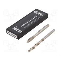 1 pcs x Vu00d6LKEL - 37594 - Tap, high speed steel cobalt HSS-E, M8, 1.25, ISO2/6H, 2pcs.