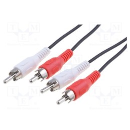 1 pcs x Goobay - 50028 - Cable, RCA plug x2,both sides, 1.5m, Plating: nickel plated