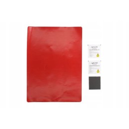 Tarpaulin repair kit, red, 35cm x 42cm