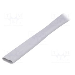 1 pcs x FIX&FASTEN - SRT12 - Insulating tube, silicone, light grey, -30÷200°C, Øint: 12mm, L: 1m