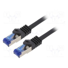 1 pcs x LOGILINK - C6A053S - Patch cord, S/FTP, 6a, stranded, Cu, LSZH, black, 2m, 26AWG, -20÷75°C