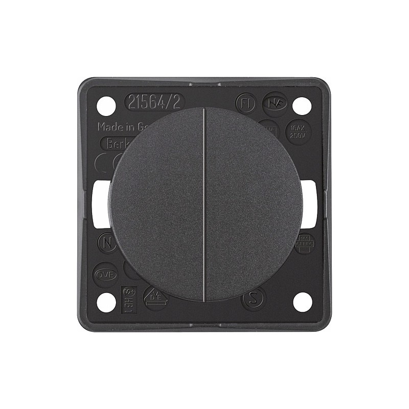Double switch 230v Berker anthracite