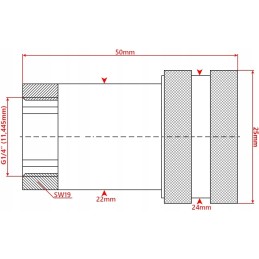 Set of quick connectors, socket, euro plug, internal mains 1 4