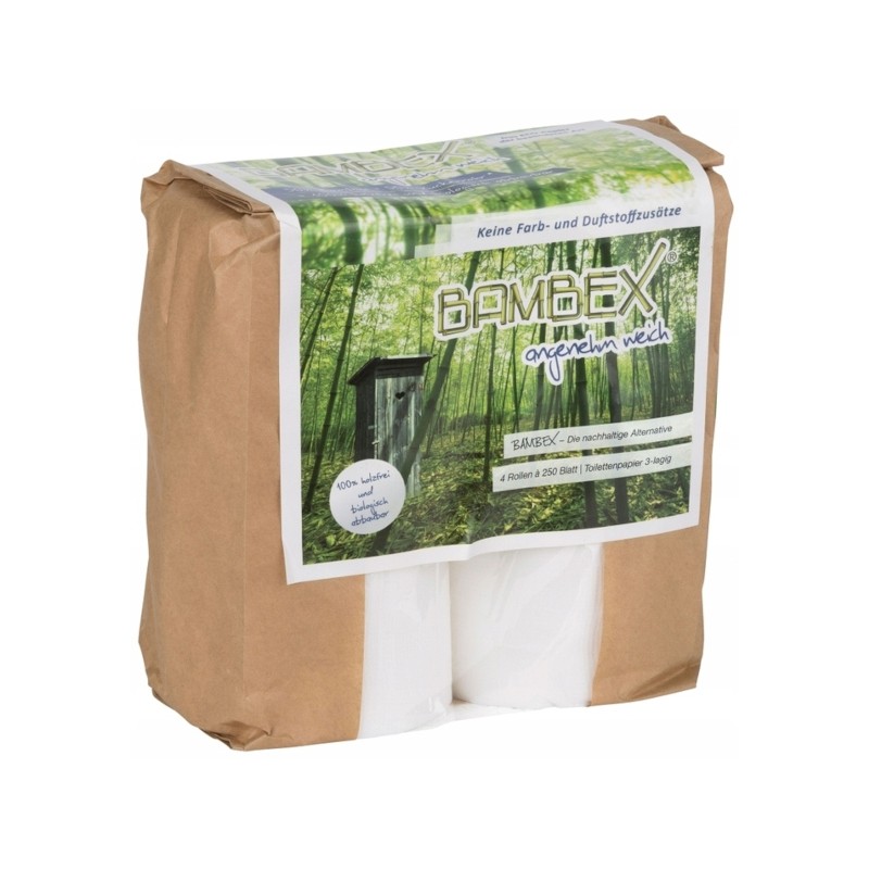 Eco bambex soluble toilet paper 4 rolls