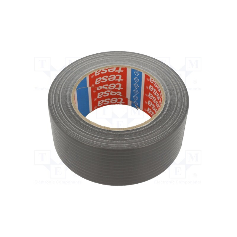1 pcs x TESA - 04610-00000-01 - Tape: duct, W: 50mm, L: 50m, Thk: 150um, grey, synthetic rubber, 20%