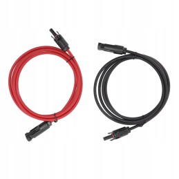 Solar panel cable, black and red