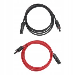 Solar panel cable, black and red