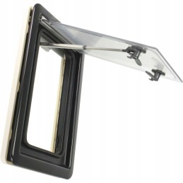 Hinged window with Seitz S4 300 x 500mm Dometic roller blind