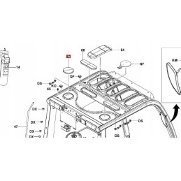 Roof window cover 541542333071 toyota