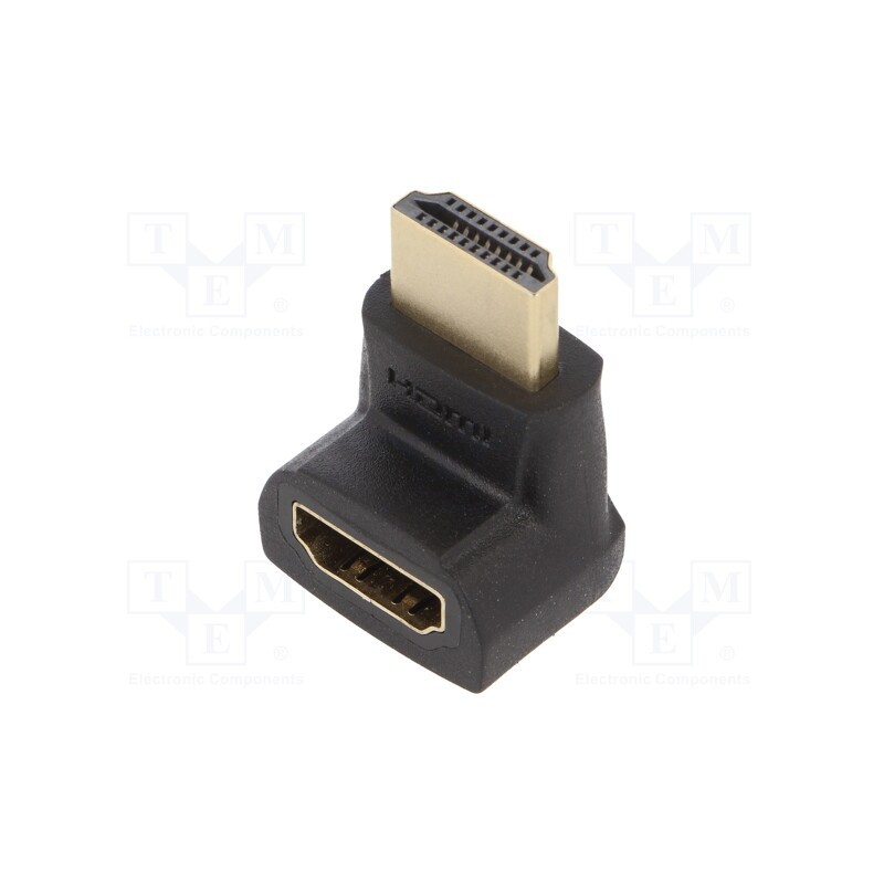 1 pcs x VENTION - AINB0 - Adapter, HDMI socket 270°,HDMI plug, black