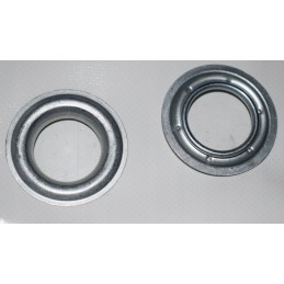 Manual crimping machine for tarpaulin eyelets and curtain grommets