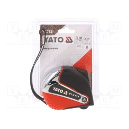 1 pcs x YATO - YT-7131 - Measuring tape, L: 8m, Width: 25mm, Enclos.mat: ABS,metal, Class: II
