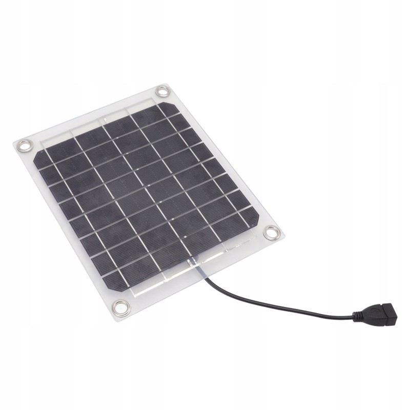 Solar panel USB 10 output in transparent