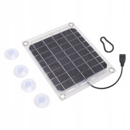 Solar panel USB 10 output in transparent
