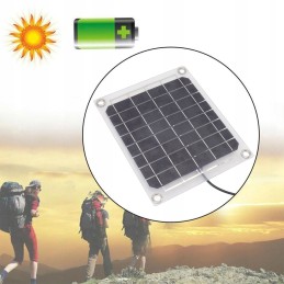 Solar panel USB 10 output in transparent