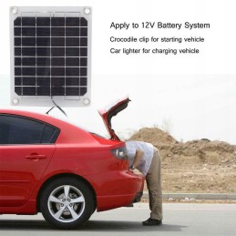 Solar panel USB 10 output in transparent