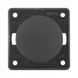 Berker anthracite single switch for a camper