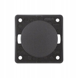 Berker anthracite single switch for a camper
