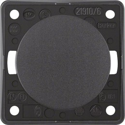 Berker anthracite single switch for a camper