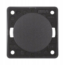 Berker single anthracite switch for a camper